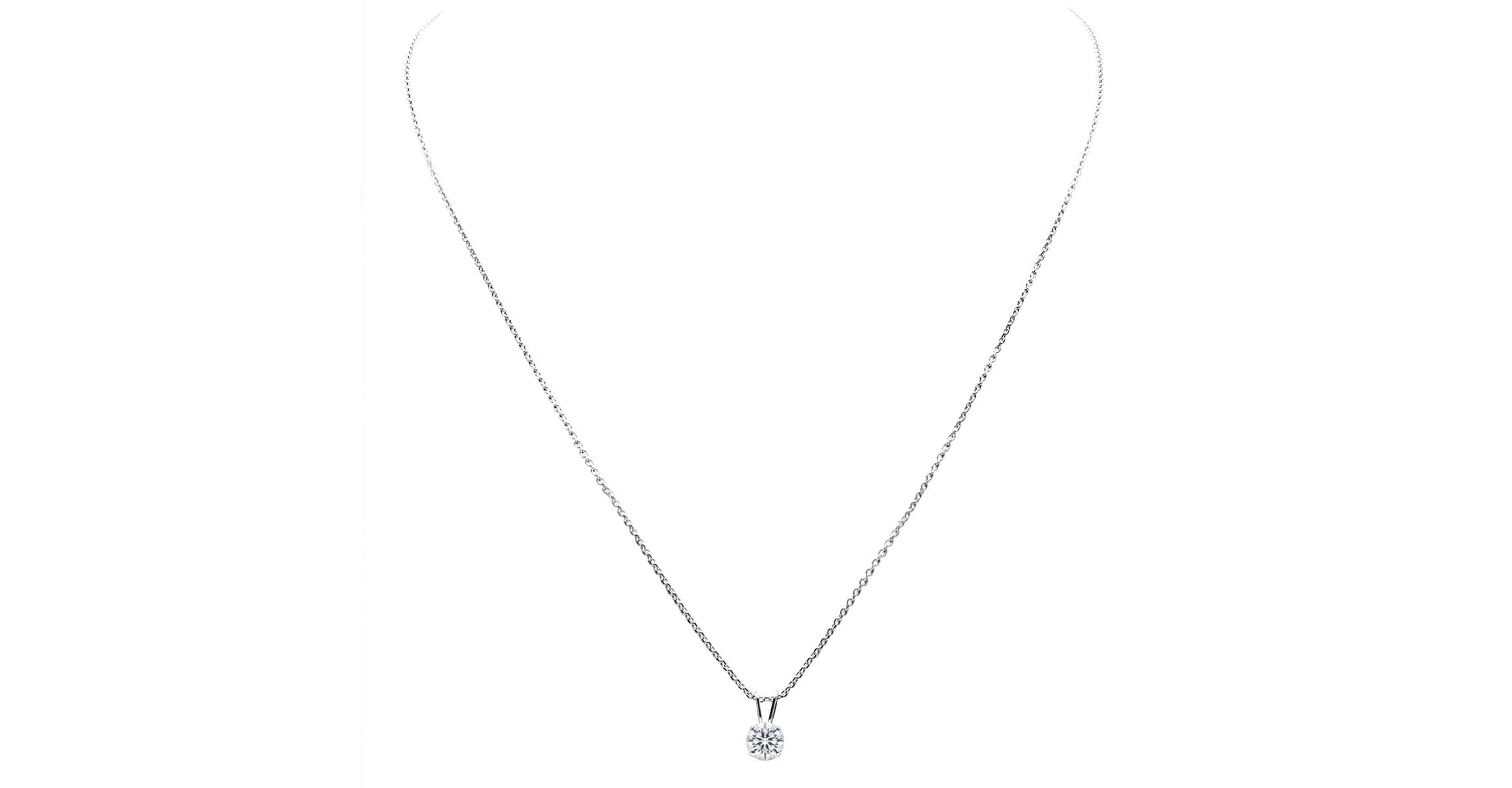 Lab Created 1 ct. t.w. Lab Grown Diamond Solitaire Necklace In 14k Gold With 18 Inch Chain