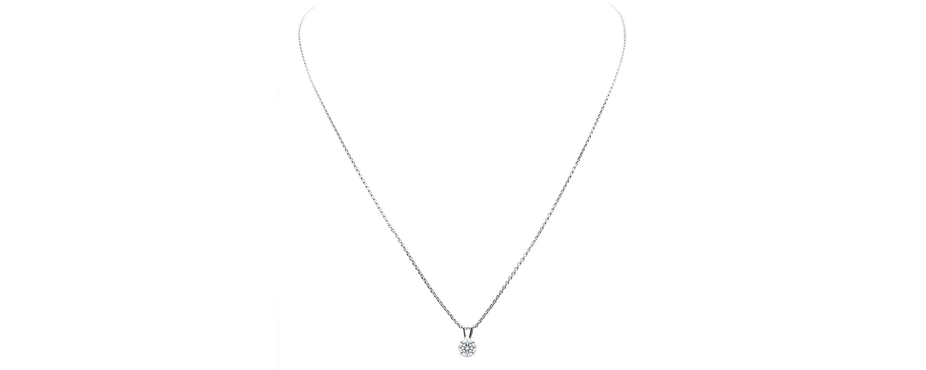 Lab Created 1 ct. t.w. Lab Grown Diamond Solitaire Necklace In 14k Gold With 18 Inch Chain