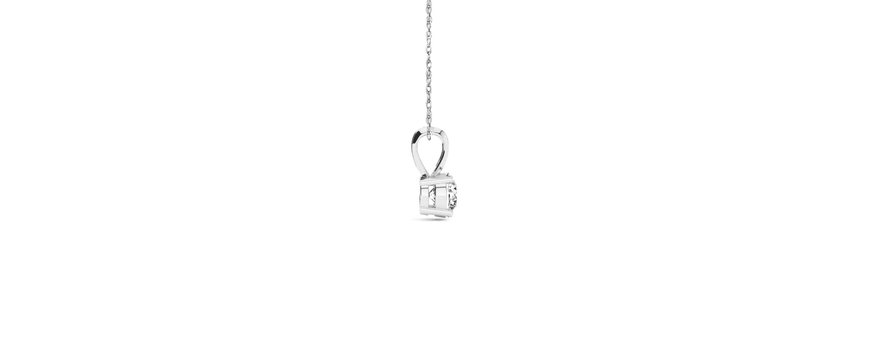 Lab Created 1/2 ct. t.w. Lab Grown Diamond Solitaire Necklace In 14k Gold With 18 Inch Chain