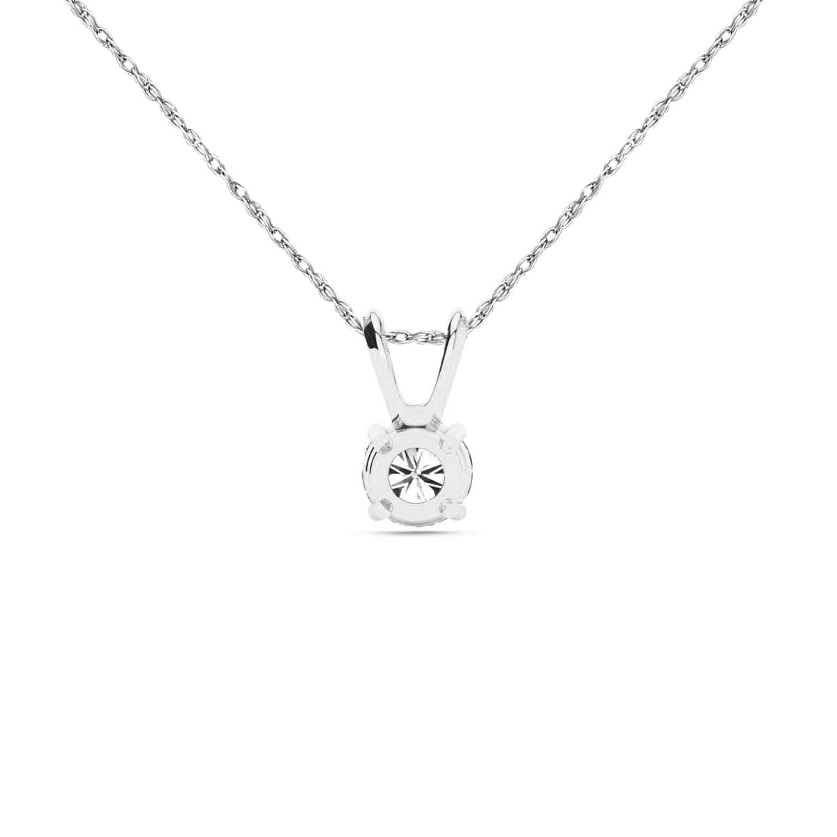 Lab Created 1/2 ct. t.w. Lab Grown Diamond Solitaire Necklace In 14k Gold With 18 Inch Chain