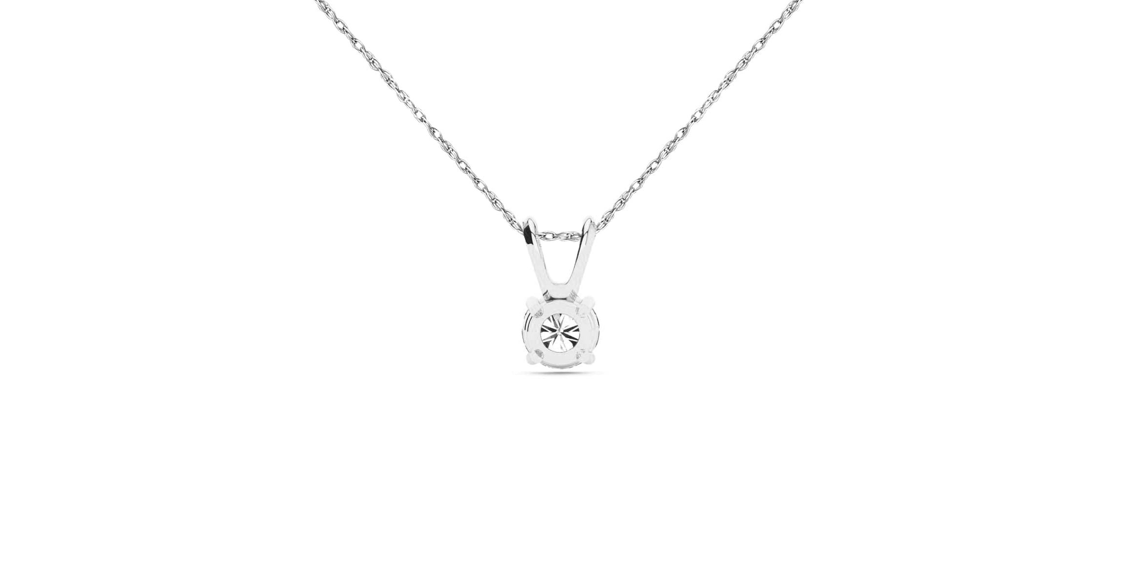 Lab Created 1/2 ct. t.w. Lab Grown Diamond Solitaire Necklace In 14k Gold With 18 Inch Chain
