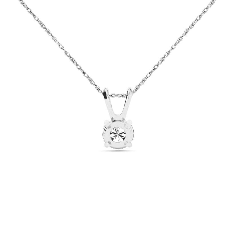 Lab Created 1/2 ct. t.w. Lab Grown Diamond Solitaire Necklace In 14k Gold With 18 Inch Chain