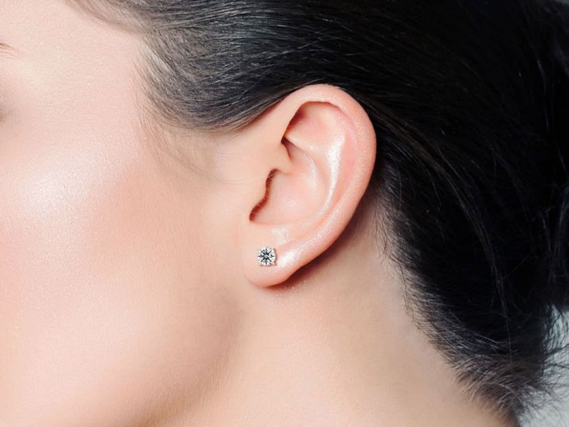 Lab Created 1/2 ct. t.w. Lab Grown Diamond Stud Earrings In 14k Gold