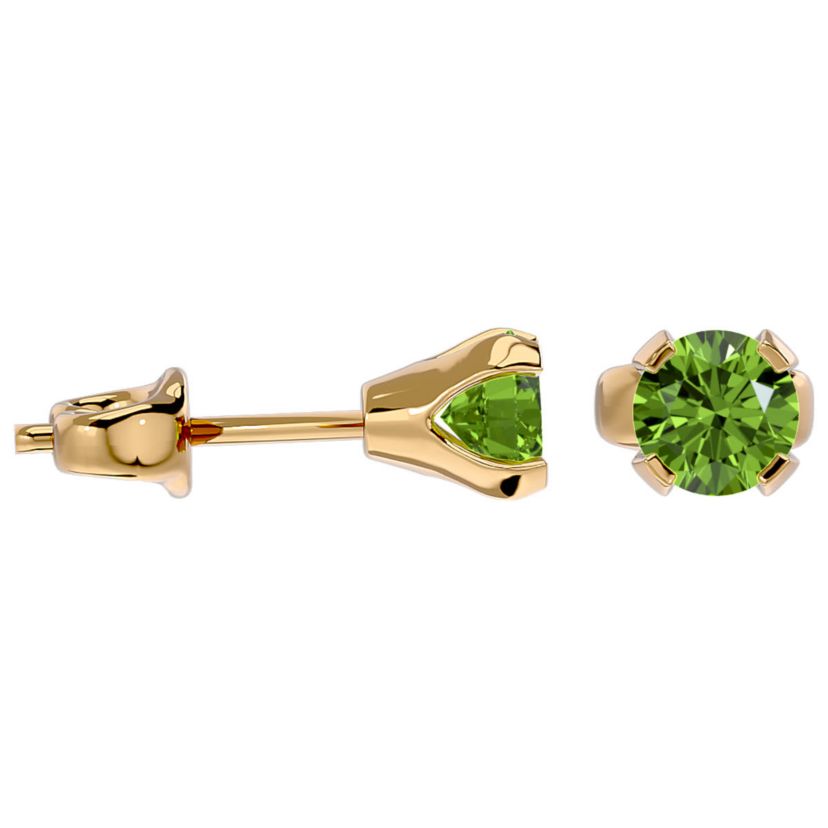 1/2 ct. t.w. Gemstone Stud Earrings In Yellow Gold