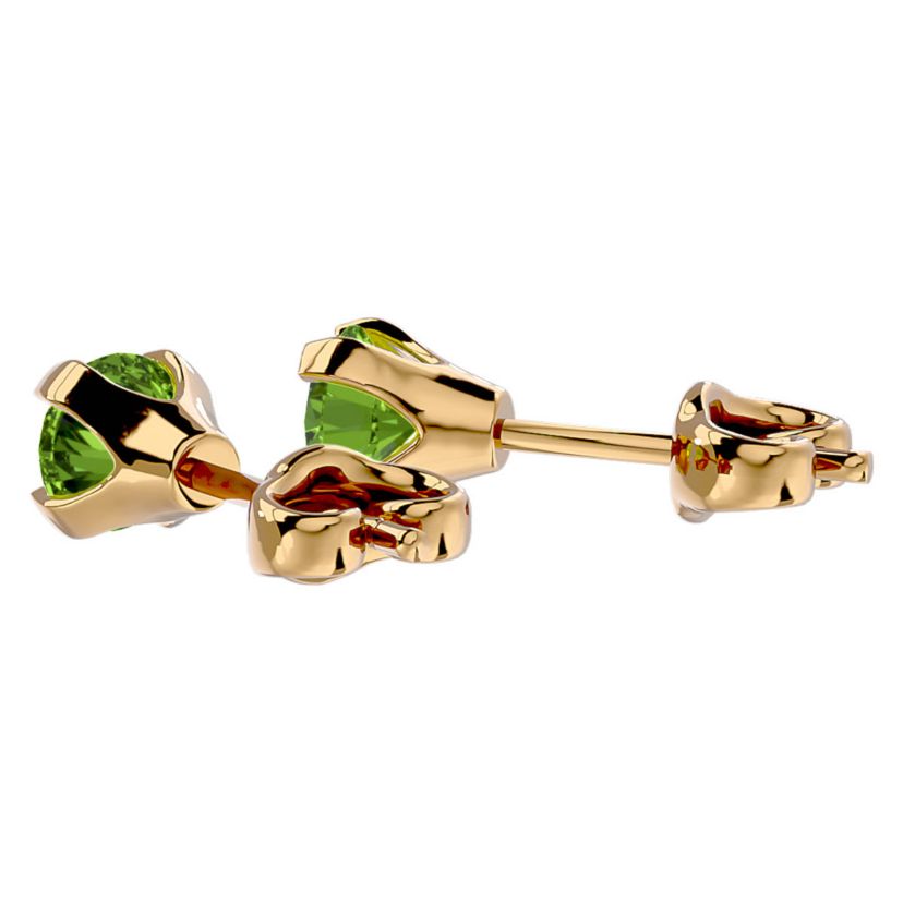 1/2 ct. t.w. Gemstone Stud Earrings In Yellow Gold