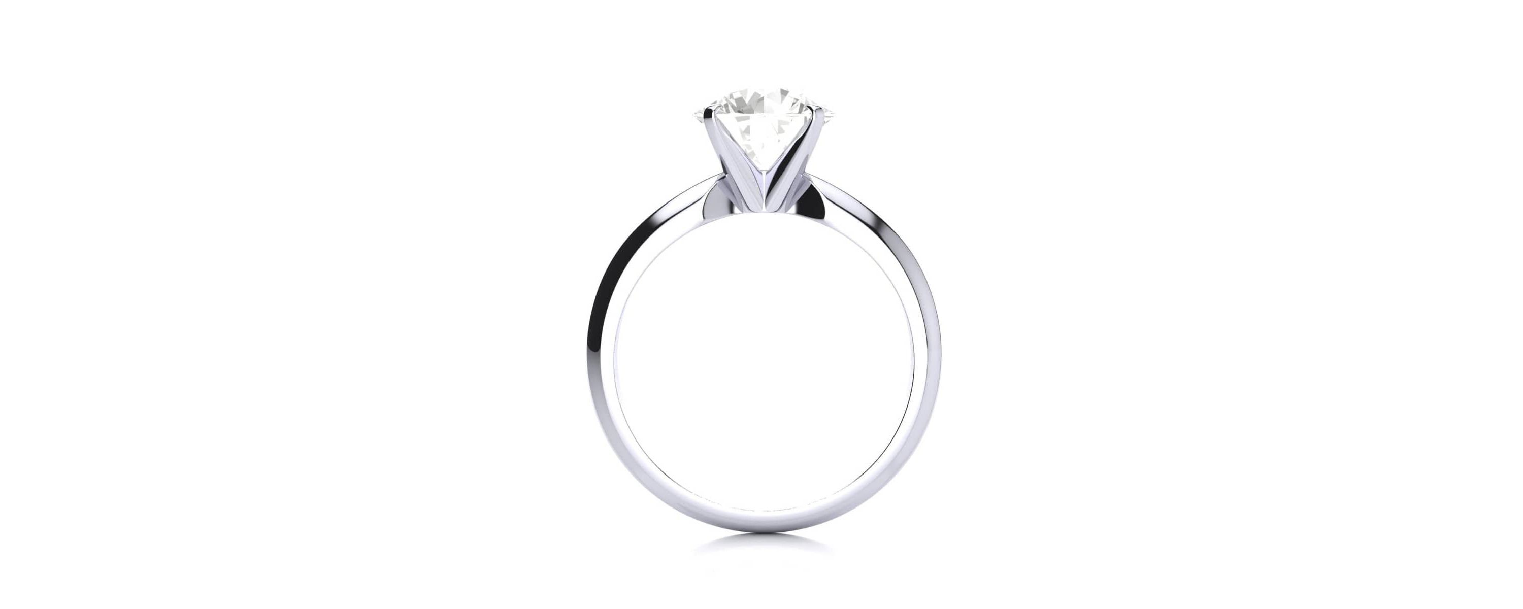 Lab Created 2 Carat Lab Grown Diamond Solitaire Ring In Sterling Silver