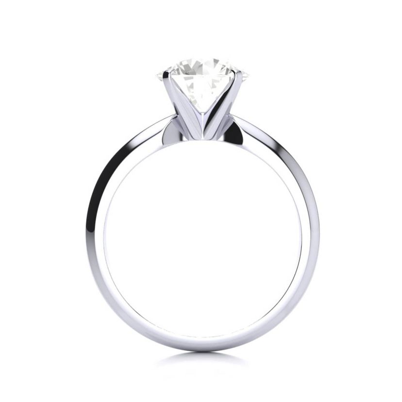 Lab Created 2 Carat Lab Grown Diamond Solitaire Ring In Sterling Silver