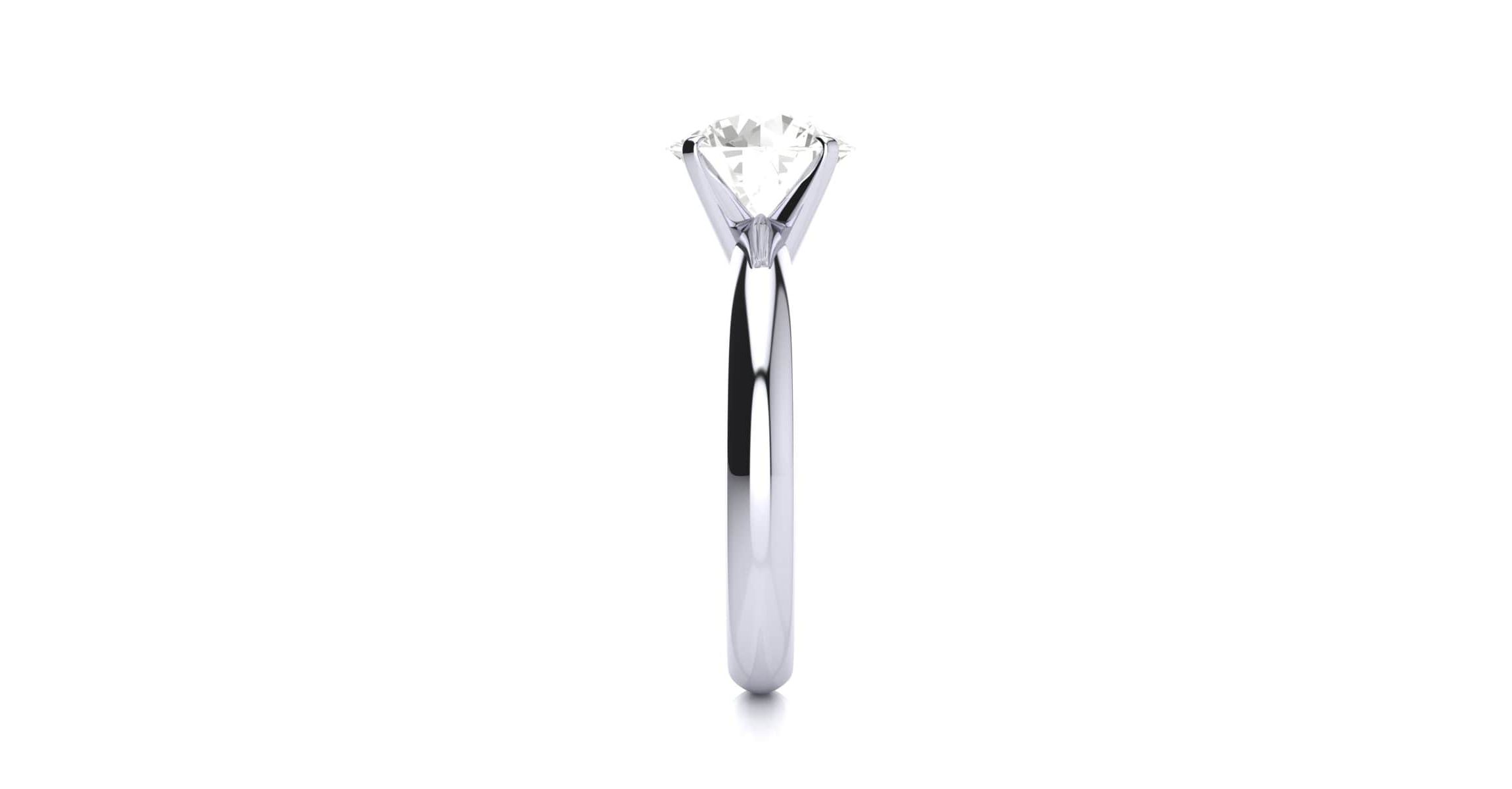 Lab Created 2 Carat Lab Grown Diamond Solitaire Ring In Sterling Silver