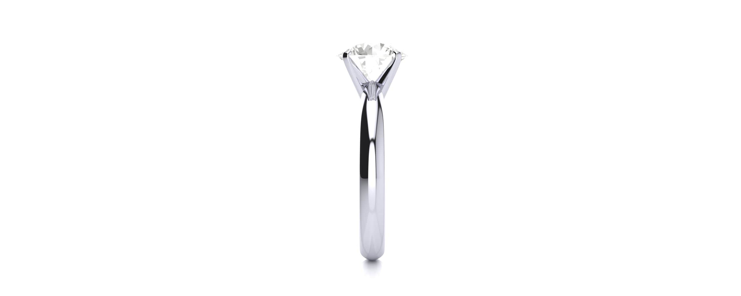 Lab Created 2 Carat Lab Grown Diamond Solitaire Ring In Sterling Silver