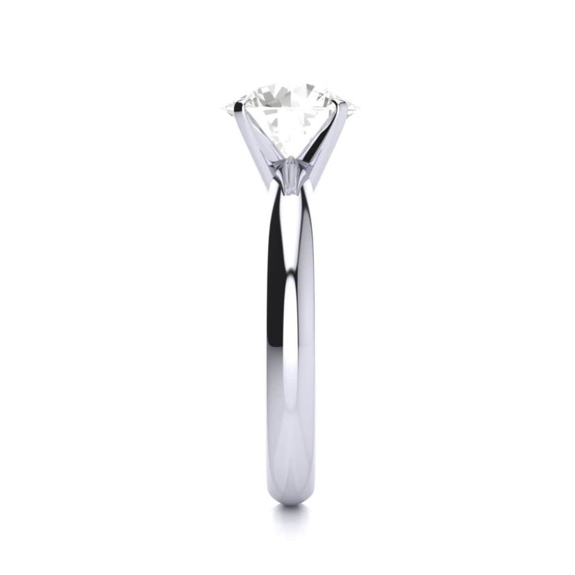 Lab Created 2 Carat Lab Grown Diamond Solitaire Ring In Sterling Silver
