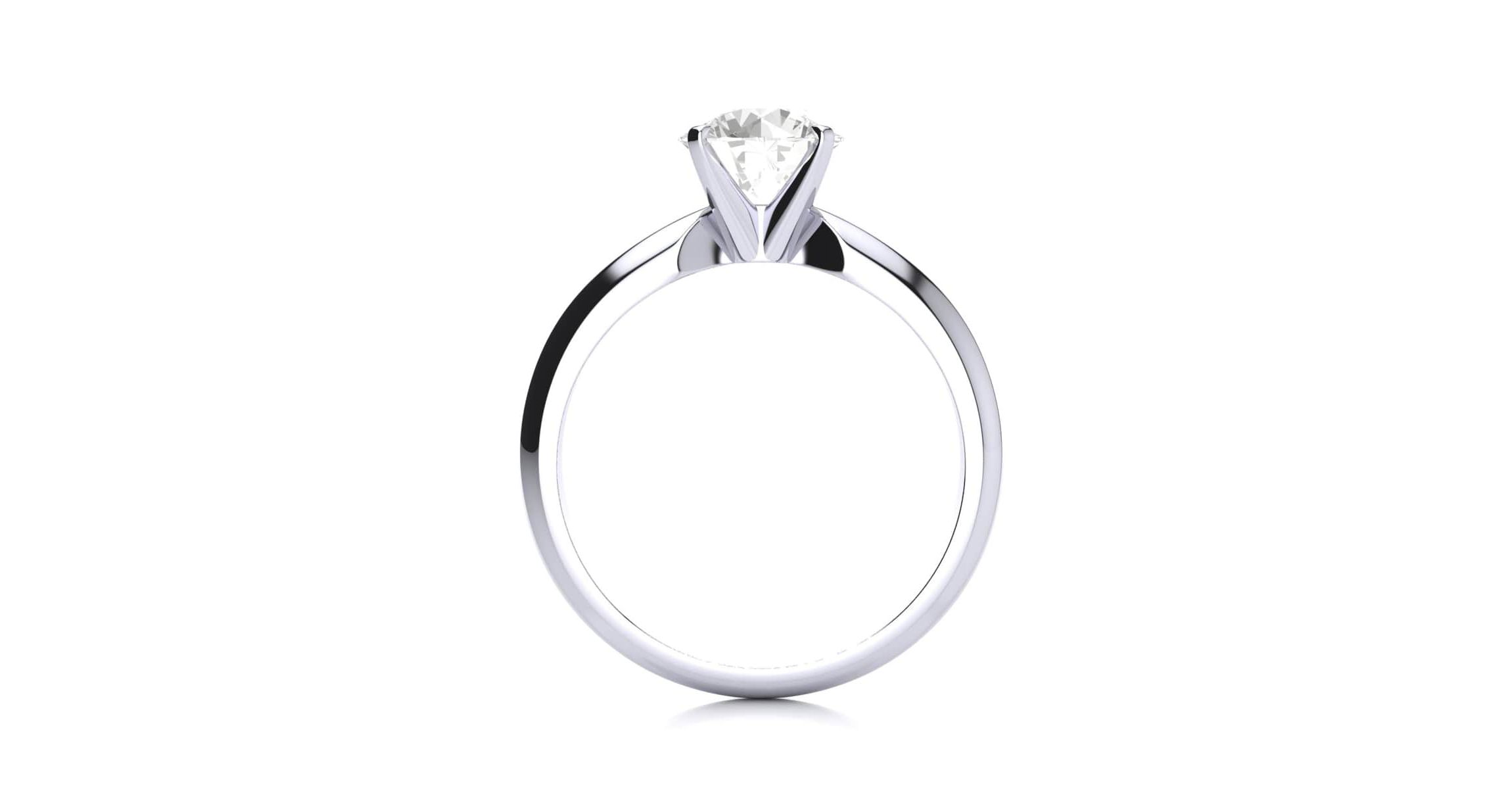 Lab Created 1 1/2 Carat Lab Grown Diamond Solitaire Ring In Sterling Silver