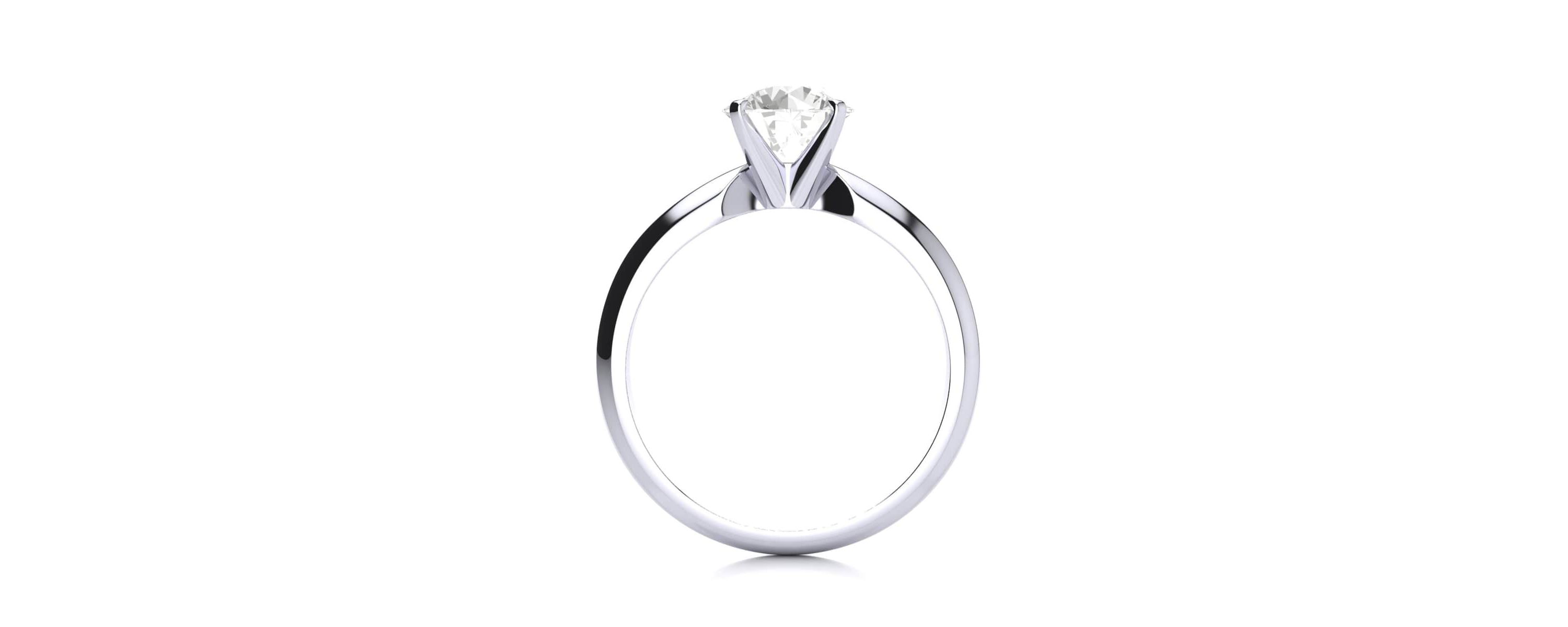 Lab Created 1 1/2 Carat Lab Grown Diamond Solitaire Ring In Sterling Silver