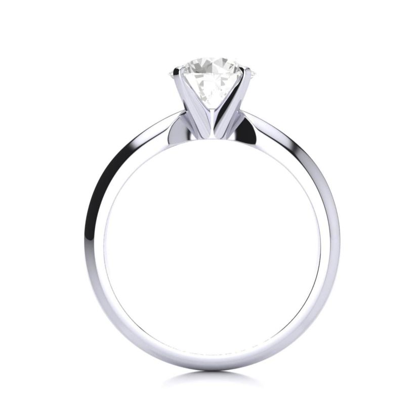 Lab Created 1 1/2 Carat Lab Grown Diamond Solitaire Ring In Sterling Silver