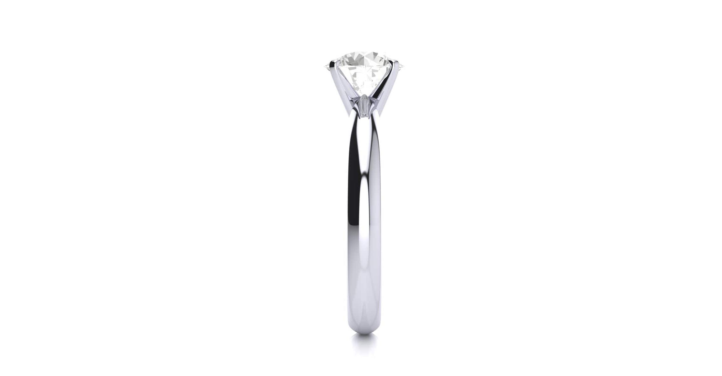 Lab Created 1 1/2 Carat Lab Grown Diamond Solitaire Ring In Sterling Silver