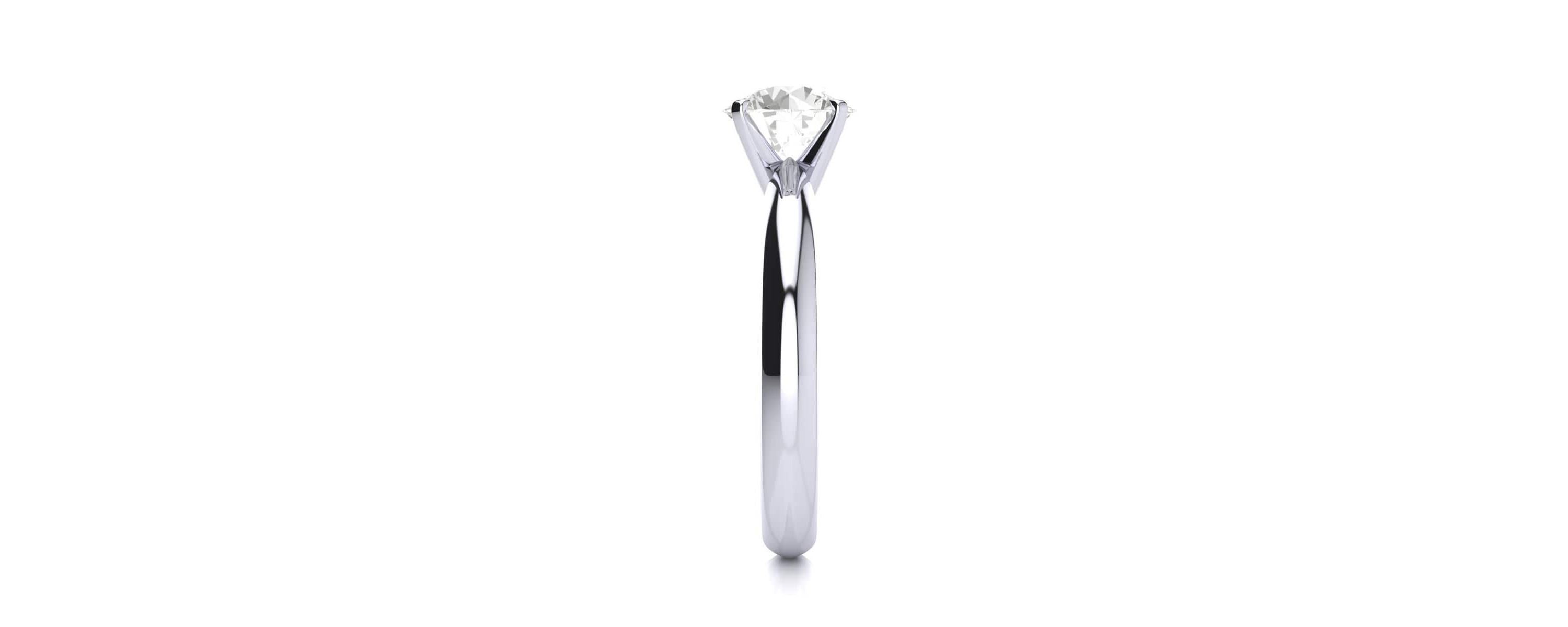 Lab Created 1 1/2 Carat Lab Grown Diamond Solitaire Ring In Sterling Silver