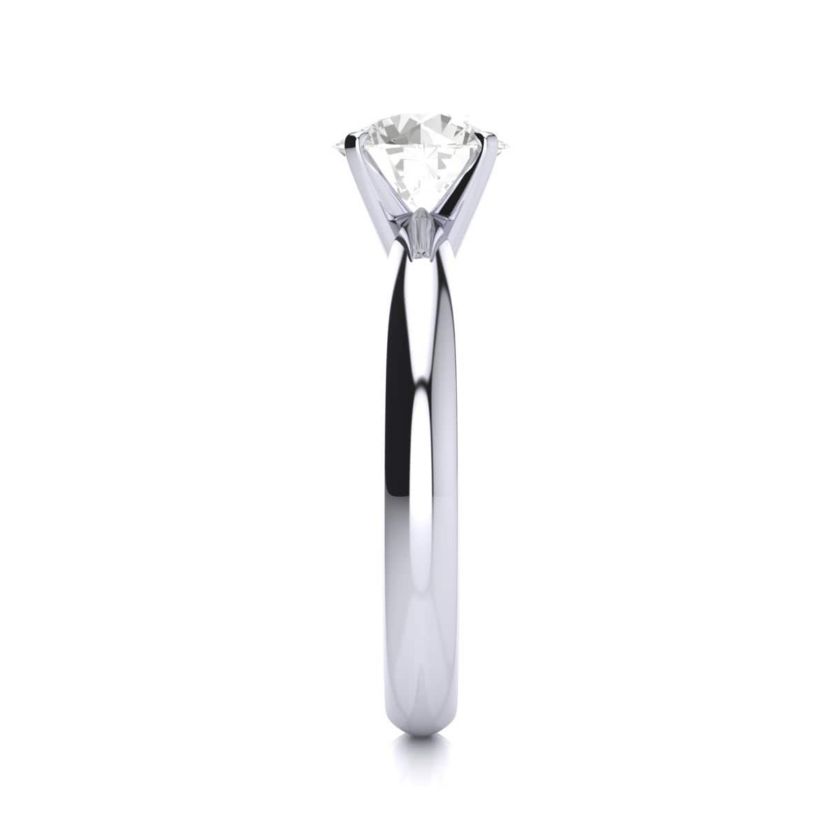 Lab Created 1 1/2 Carat Lab Grown Diamond Solitaire Ring In Sterling Silver