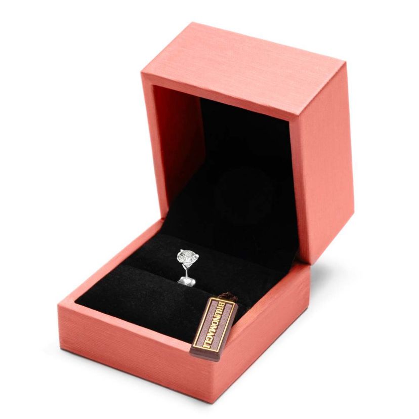 Lab Created Mens 2 Carat Lab Grown Diamond Martini Stud Earring In Sterling Silver