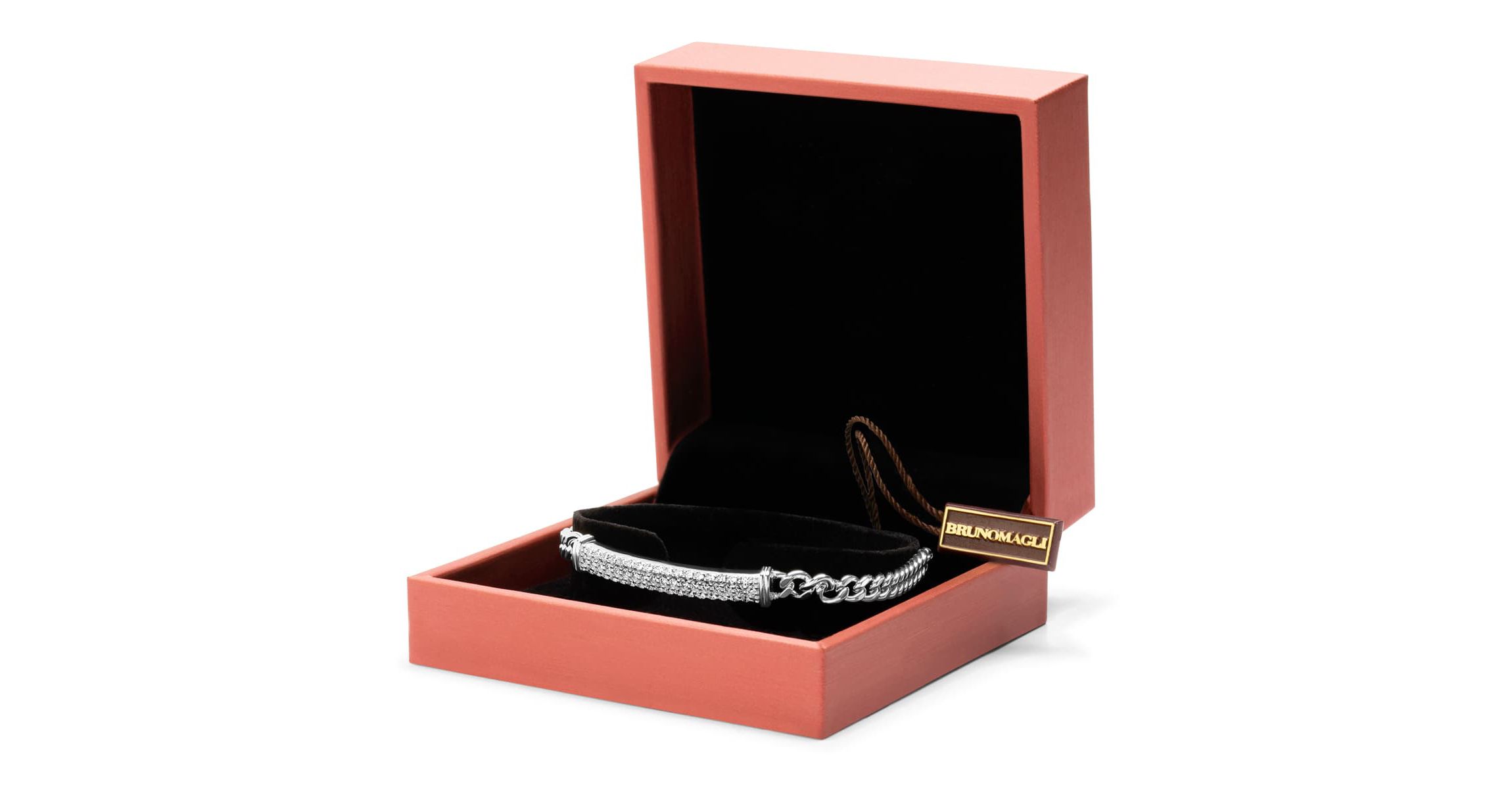 Lab Created Mens Giuseppe 1 1/2 Carat Lab Grown Diamond Bracelet In Sterling Silver, 8 Inches