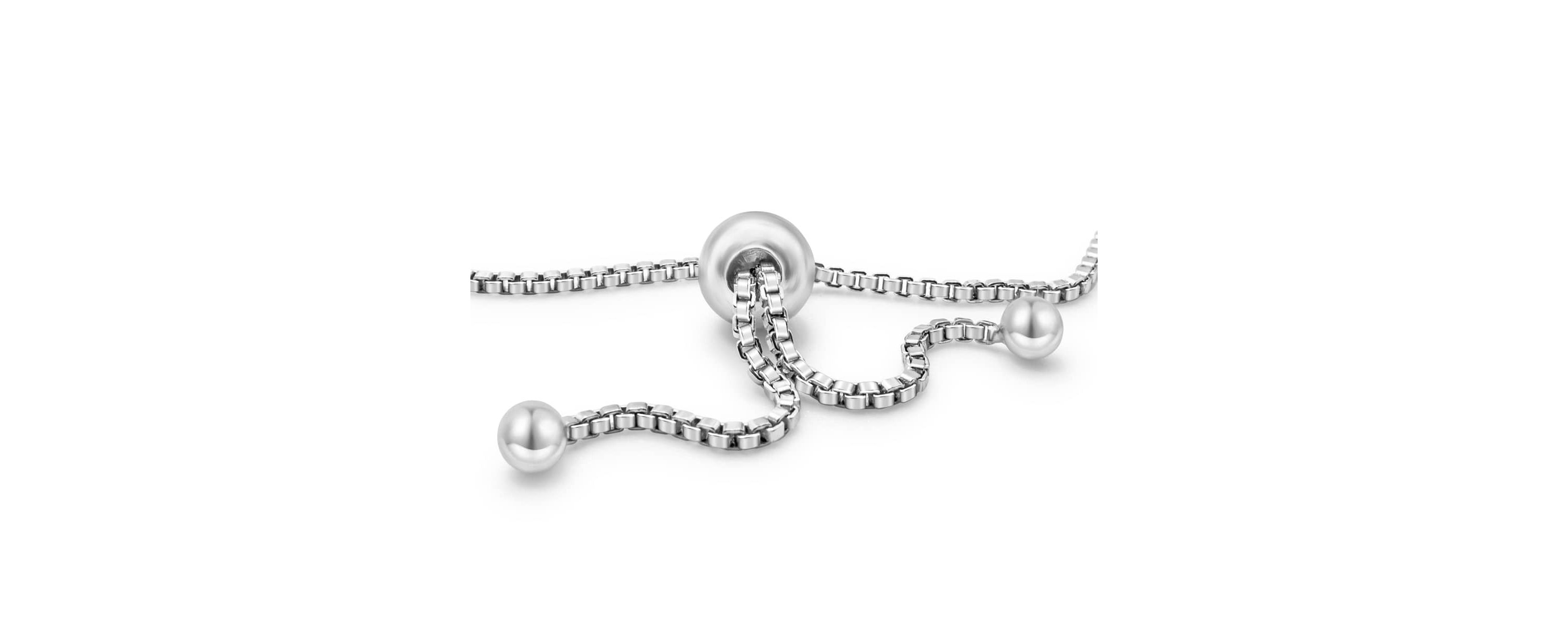 Lab Created 3 Carat Lab Grown Diamond Bolo Bracelet In Sterling Silver, Adjustable 6-9 Inches
