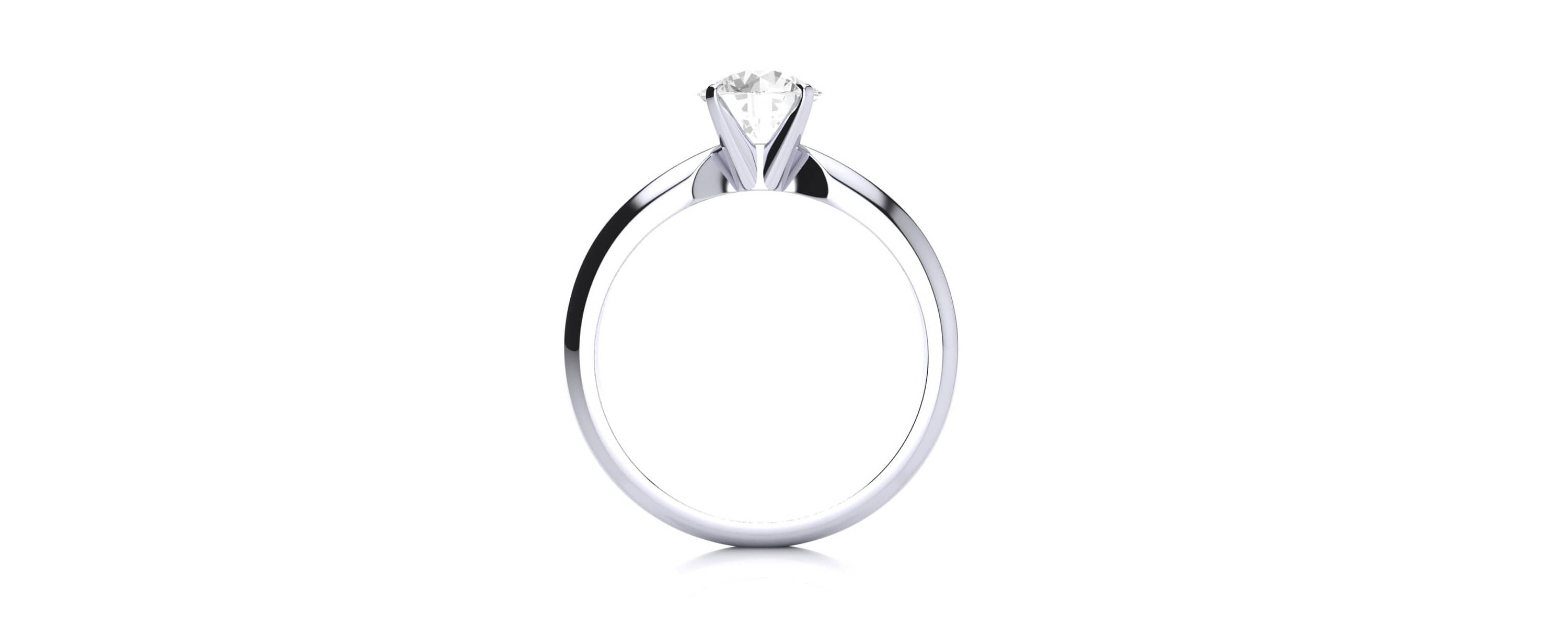 Lab Created 1 Carat Lab Grown Diamond Solitaire Ring In Sterling Silver