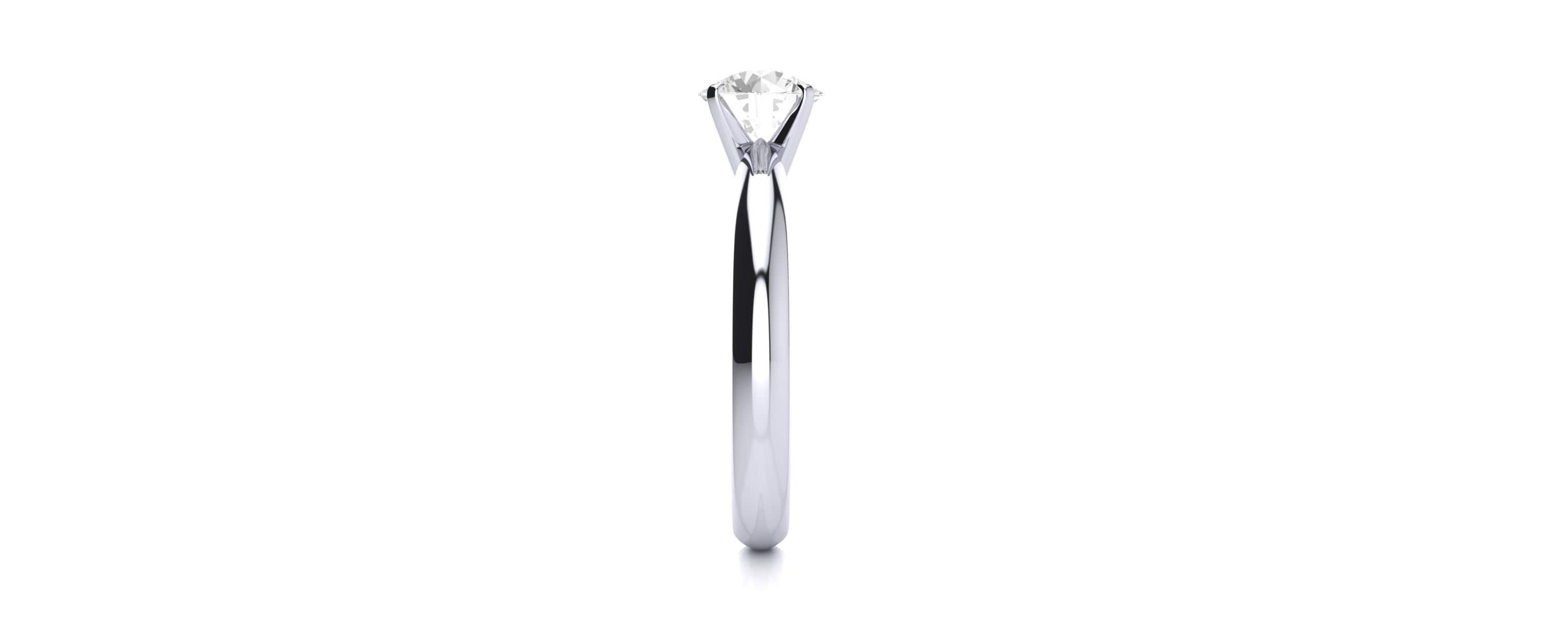 Lab Created 1 Carat Lab Grown Diamond Solitaire Ring In Sterling Silver