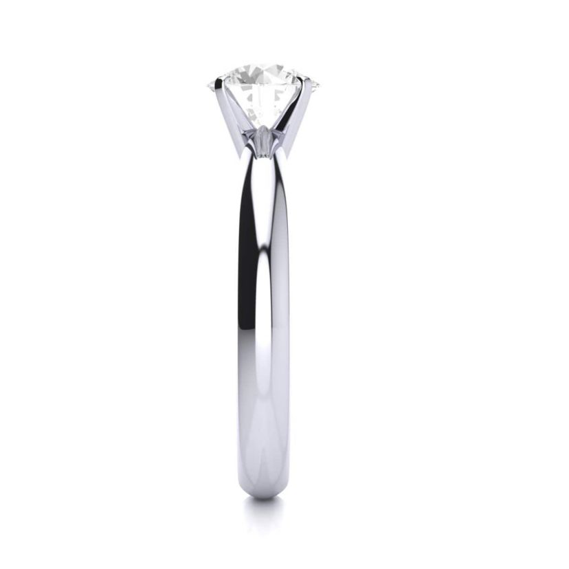 Lab Created 1 Carat Lab Grown Diamond Solitaire Ring In Sterling Silver