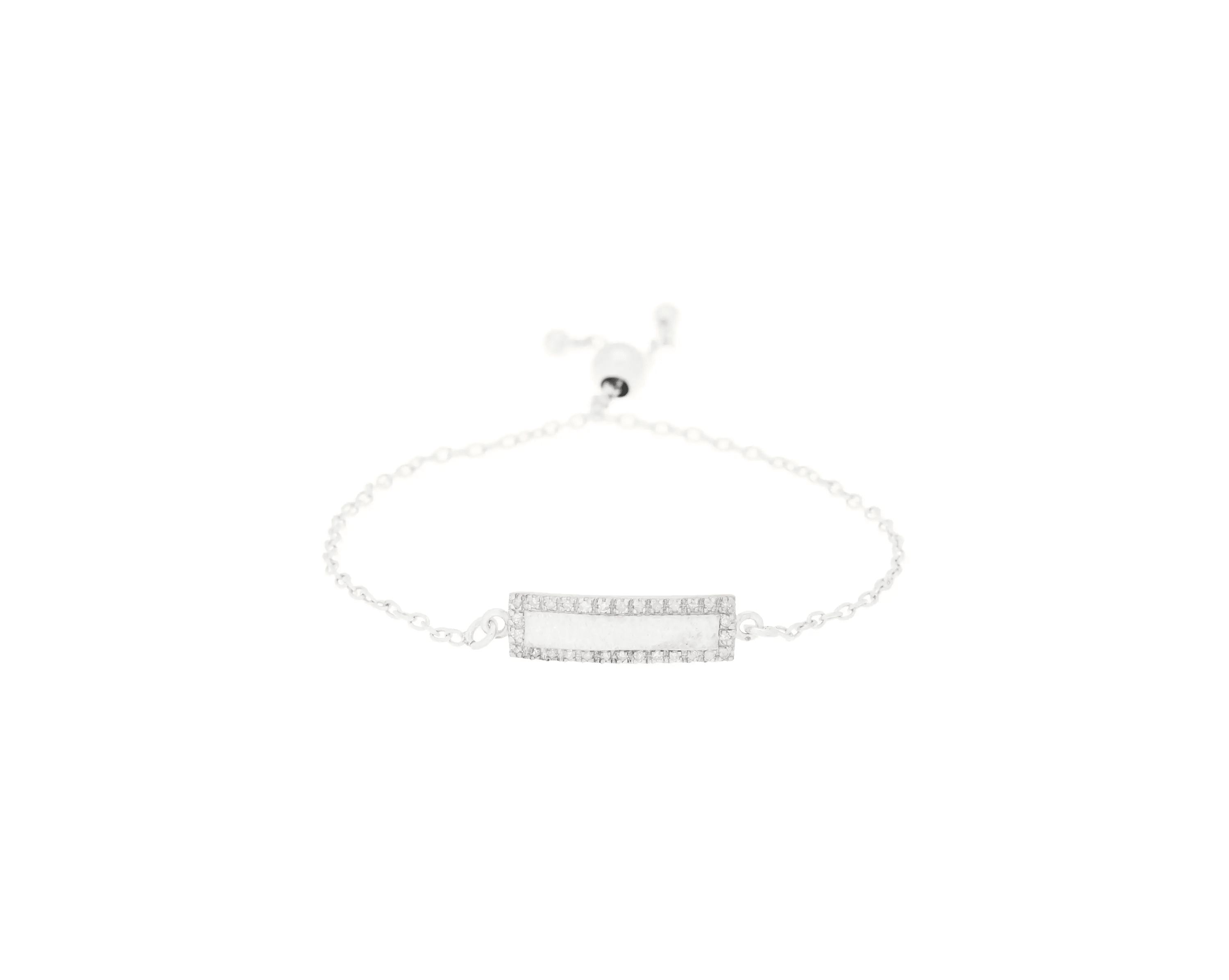 Meshmerise Sterling Silver with 18KT Vermeil Diamond Bracelet
