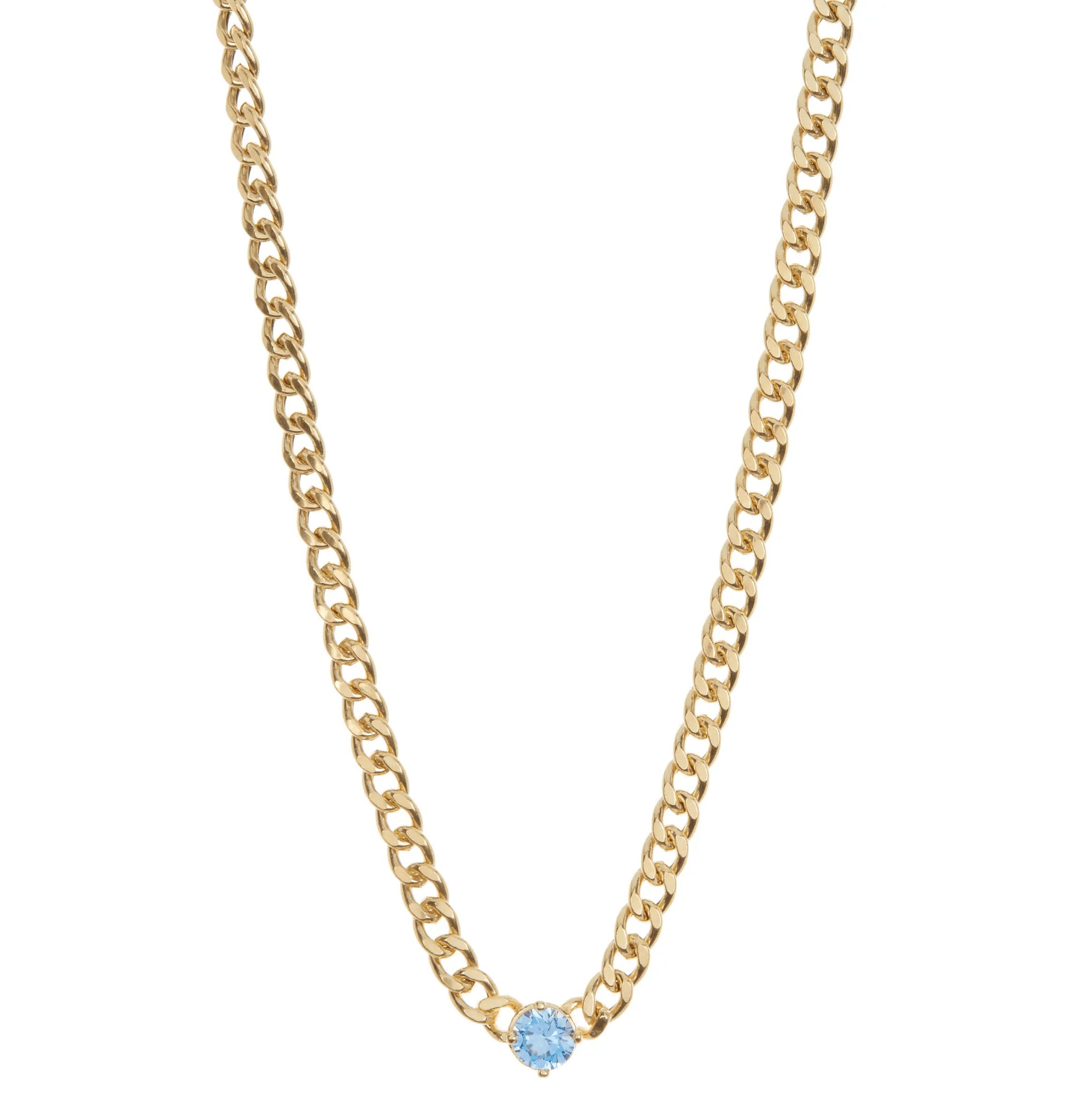 Meshmerise Sterling Silver with 18KT Vermeil Diamond Necklace