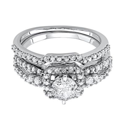 1.00 CTTW WEDDING RING WITH WHITE DIAMOND BRIDAL 10K GOLD