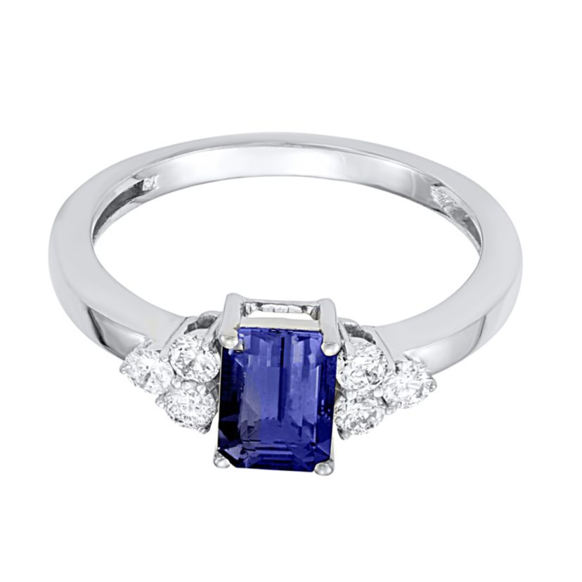 1/3 CTTW Diamond Two-Tone Swirl Ring in 10K Gold