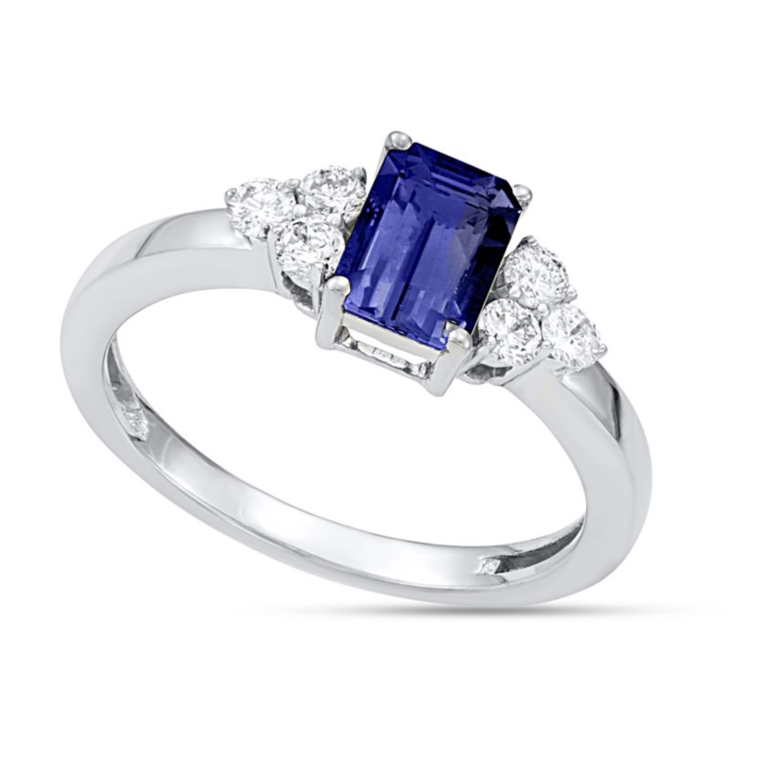 1/3 CTTW Diamond Two-Tone Swirl Ring in 10K Gold