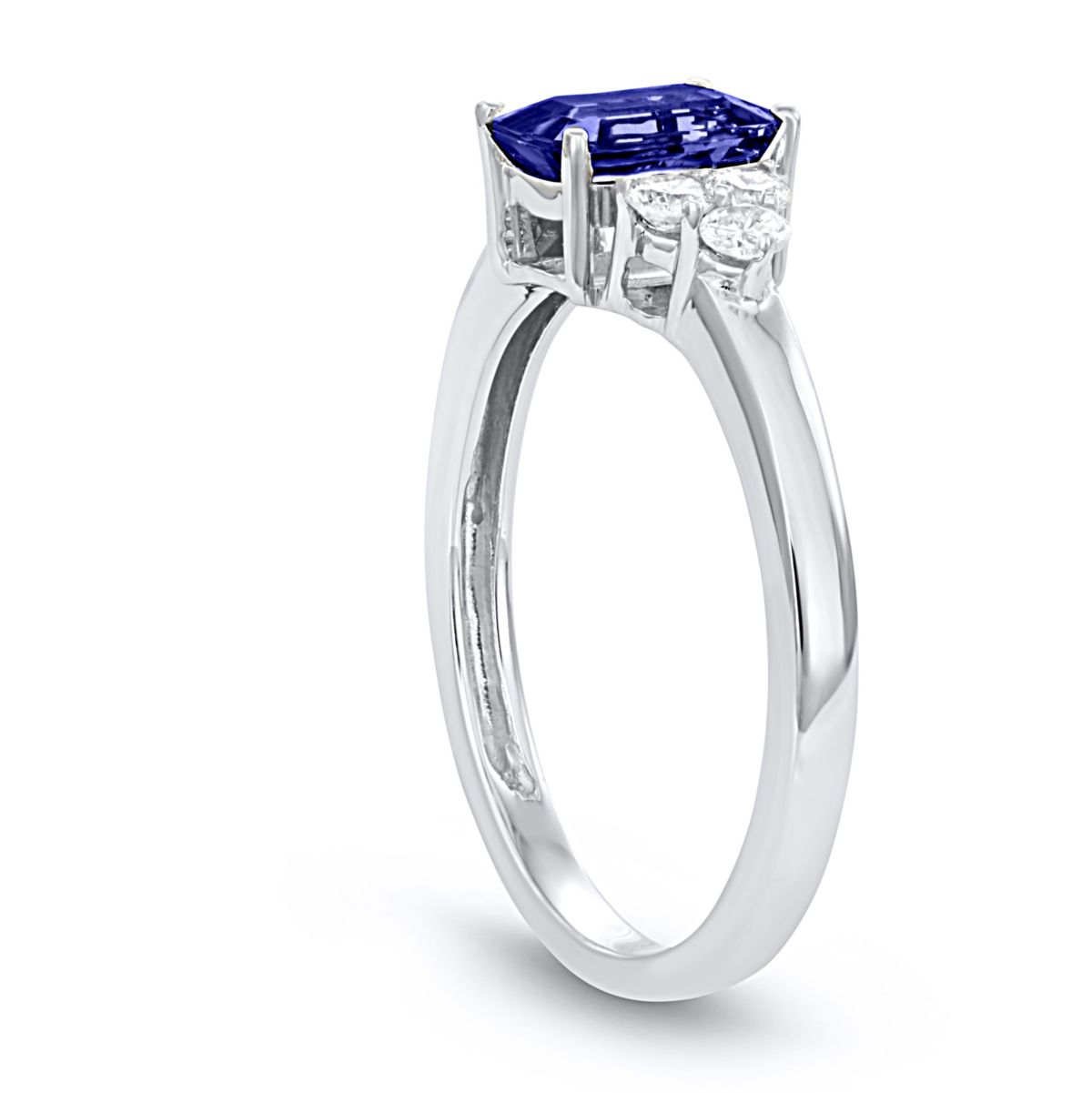 1/3 CTTW Diamond Two-Tone Swirl Ring in 10K Gold