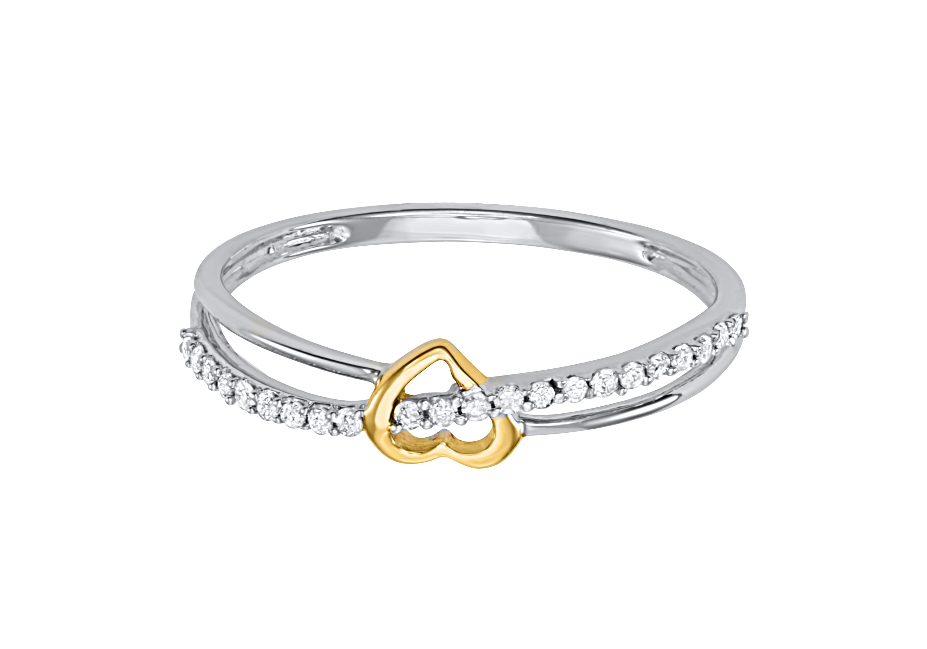 1/10 CTTW HEART BAND IN 925