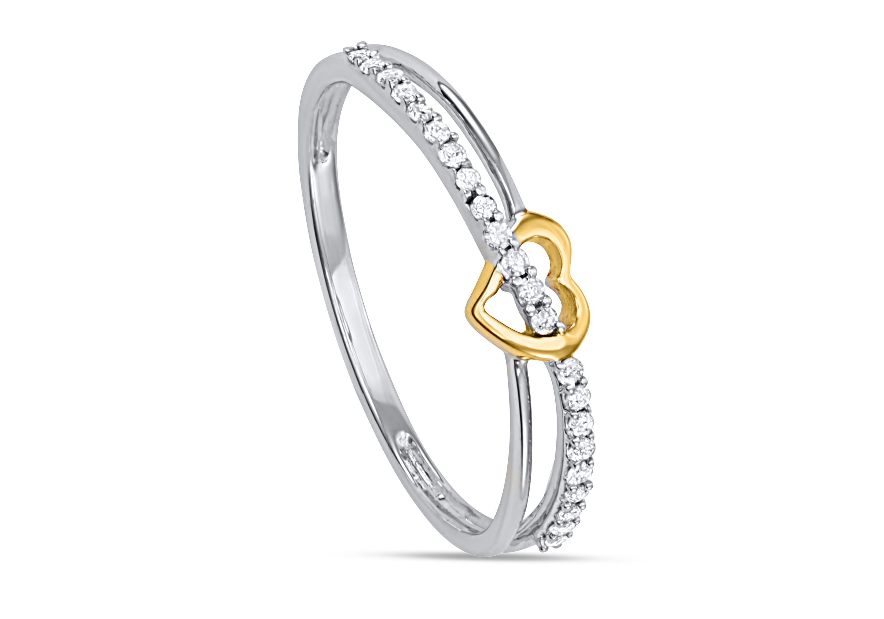 1/10 CTTW HEART BAND IN 925