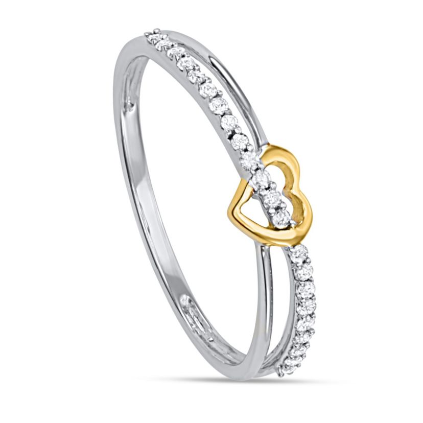 1/10 CTTW HEART BAND IN 925