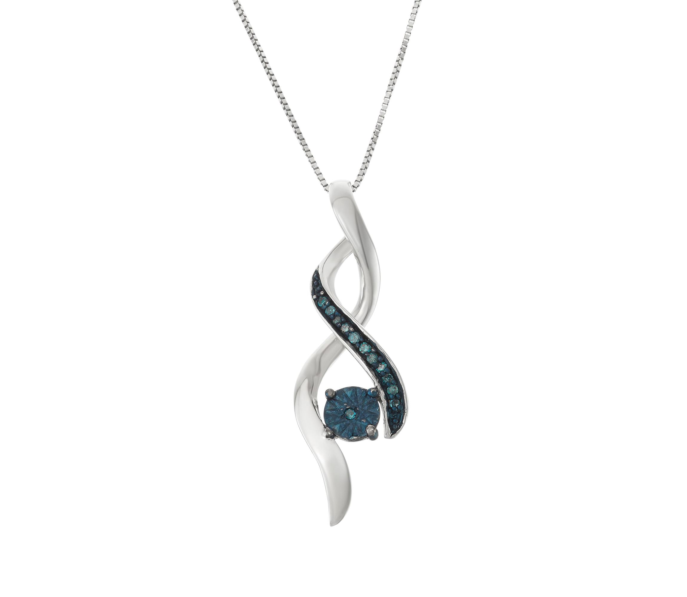 1/15 Cttw infinity Necklace in Sterling Silver