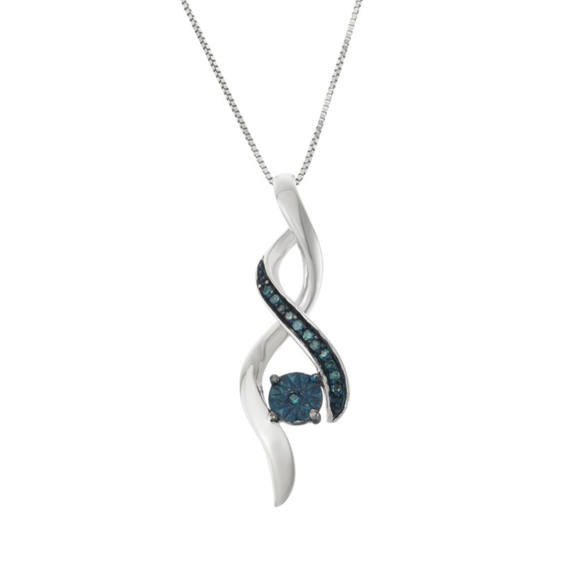 1/15 Cttw infinity Necklace in Sterling Silver