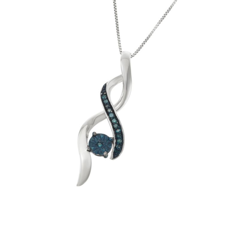 1/15 Cttw infinity Necklace in Sterling Silver