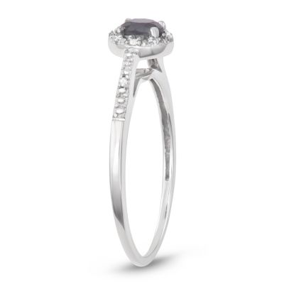 1/2 CTTW BLACK DIAMOND SOLITAIRE RING IN 925