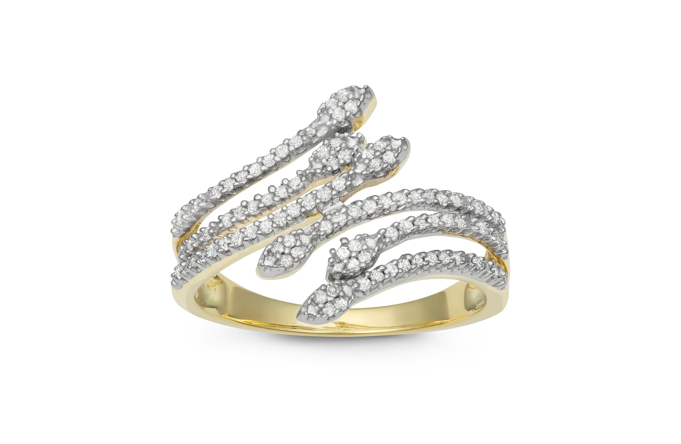 1/4 CTTW Diamond Cocktail Ring in 10KY