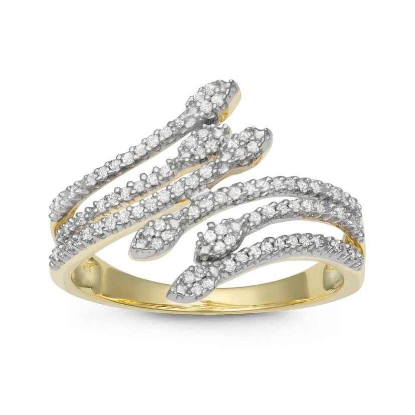 1/4 CTTW Diamond Cocktail Ring in 10KY