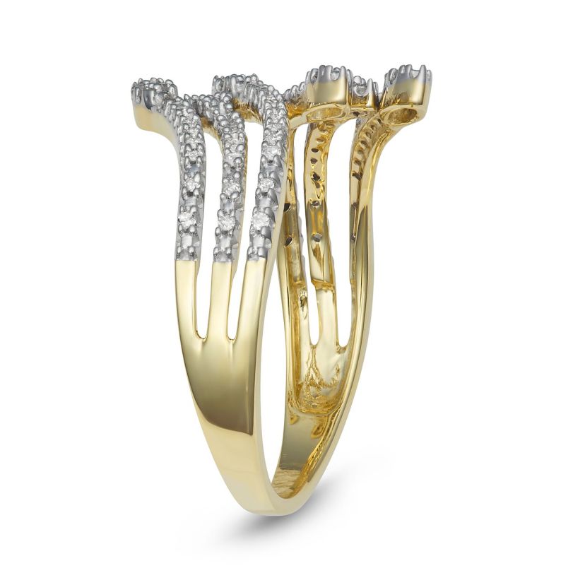 1/4 CTTW Diamond Cocktail Ring in 10KY