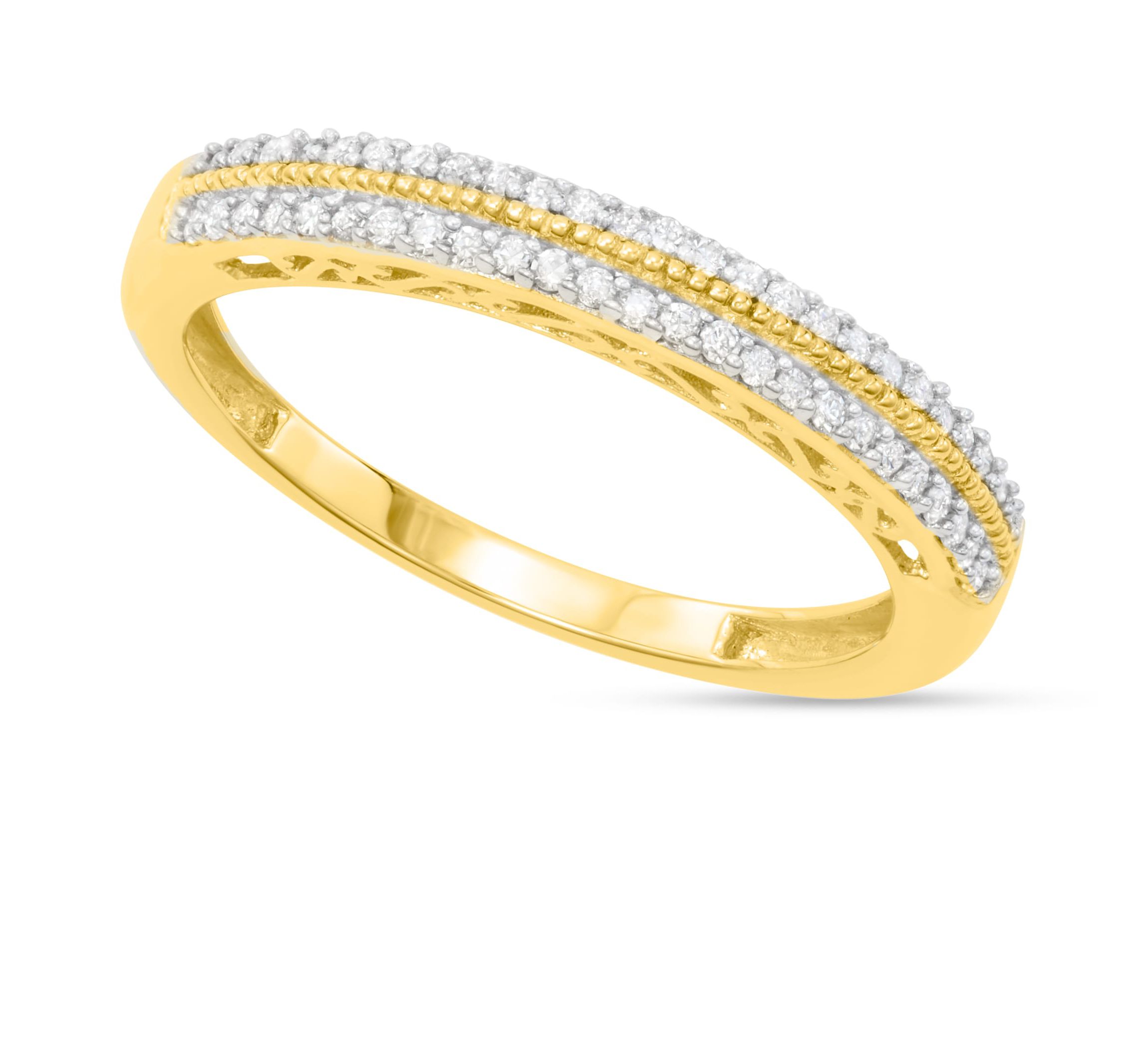 1/5 CTTW Diamond Band in 10KY