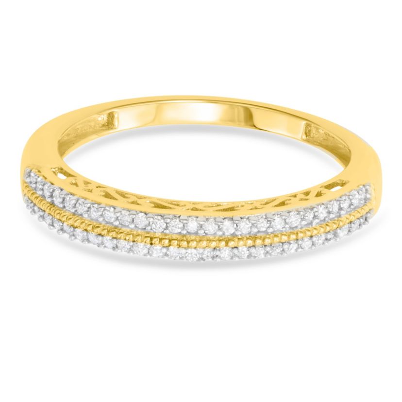 1/5 CTTW Diamond Band in 10KY