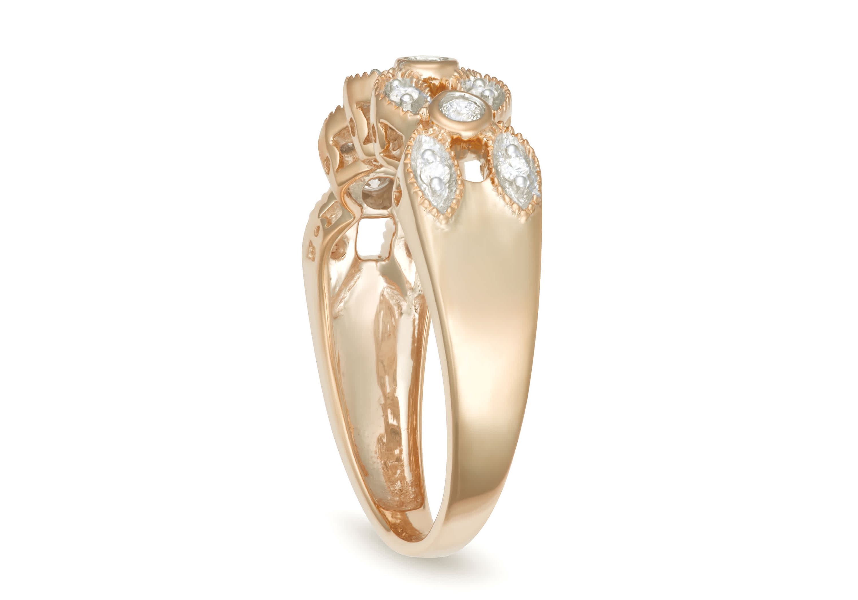 0.25CTTW Diamond Ring in Rhodium Plated Sterling Silver