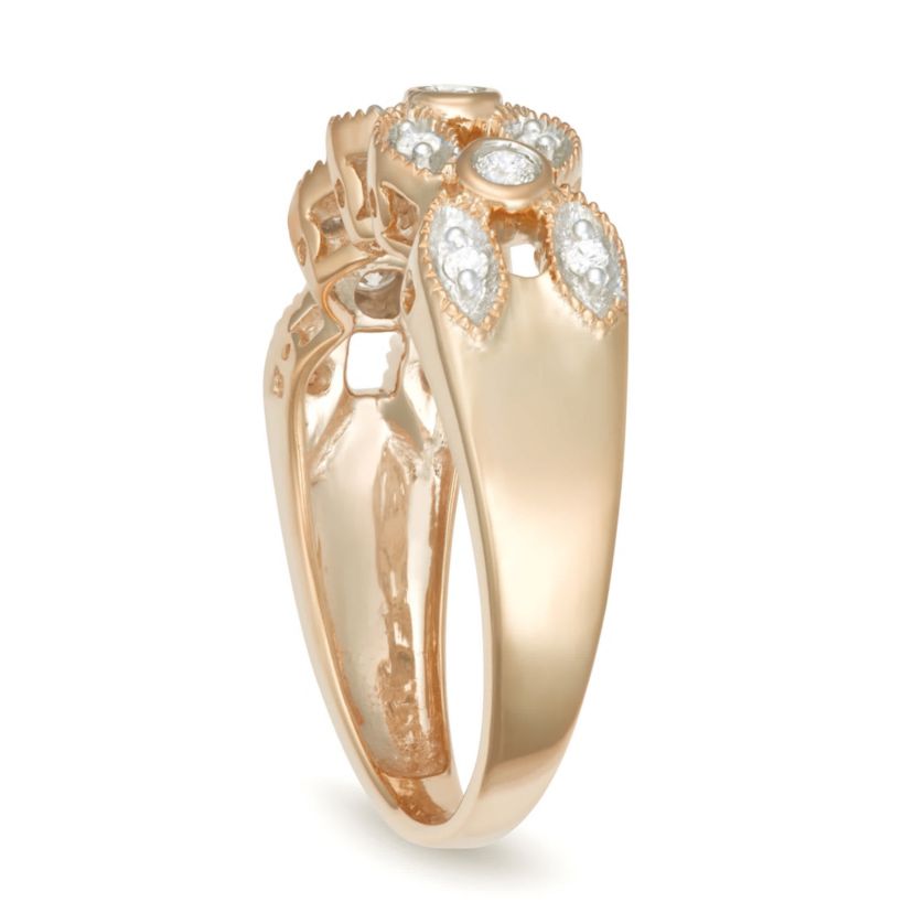 0.25CTTW Diamond Ring in Rhodium Plated Sterling Silver