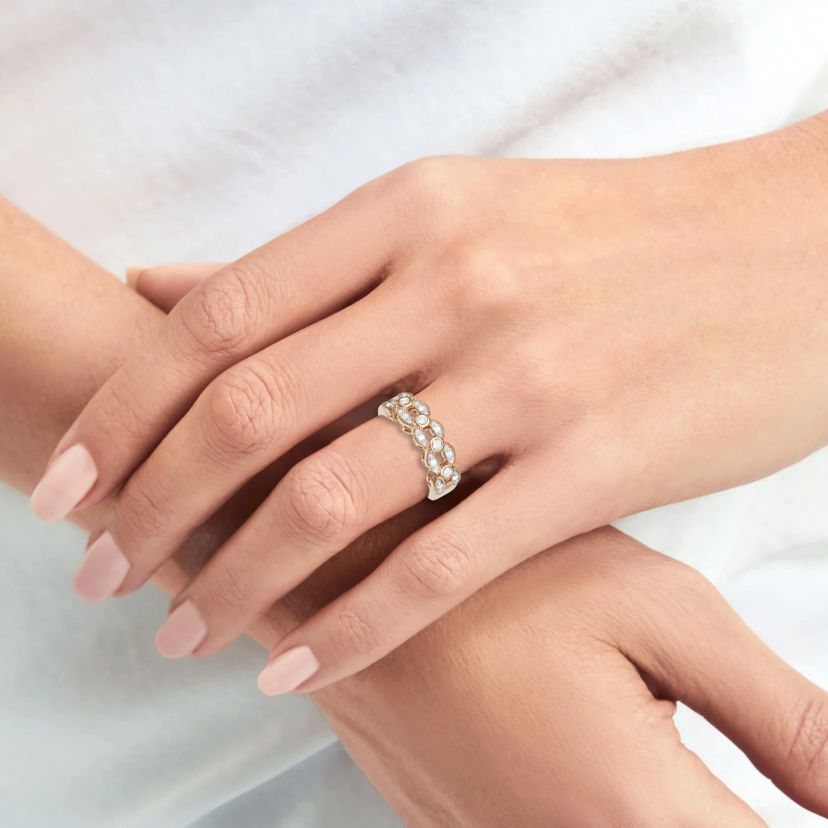 0.25CTTW Diamond Ring in Rhodium Plated Sterling Silver