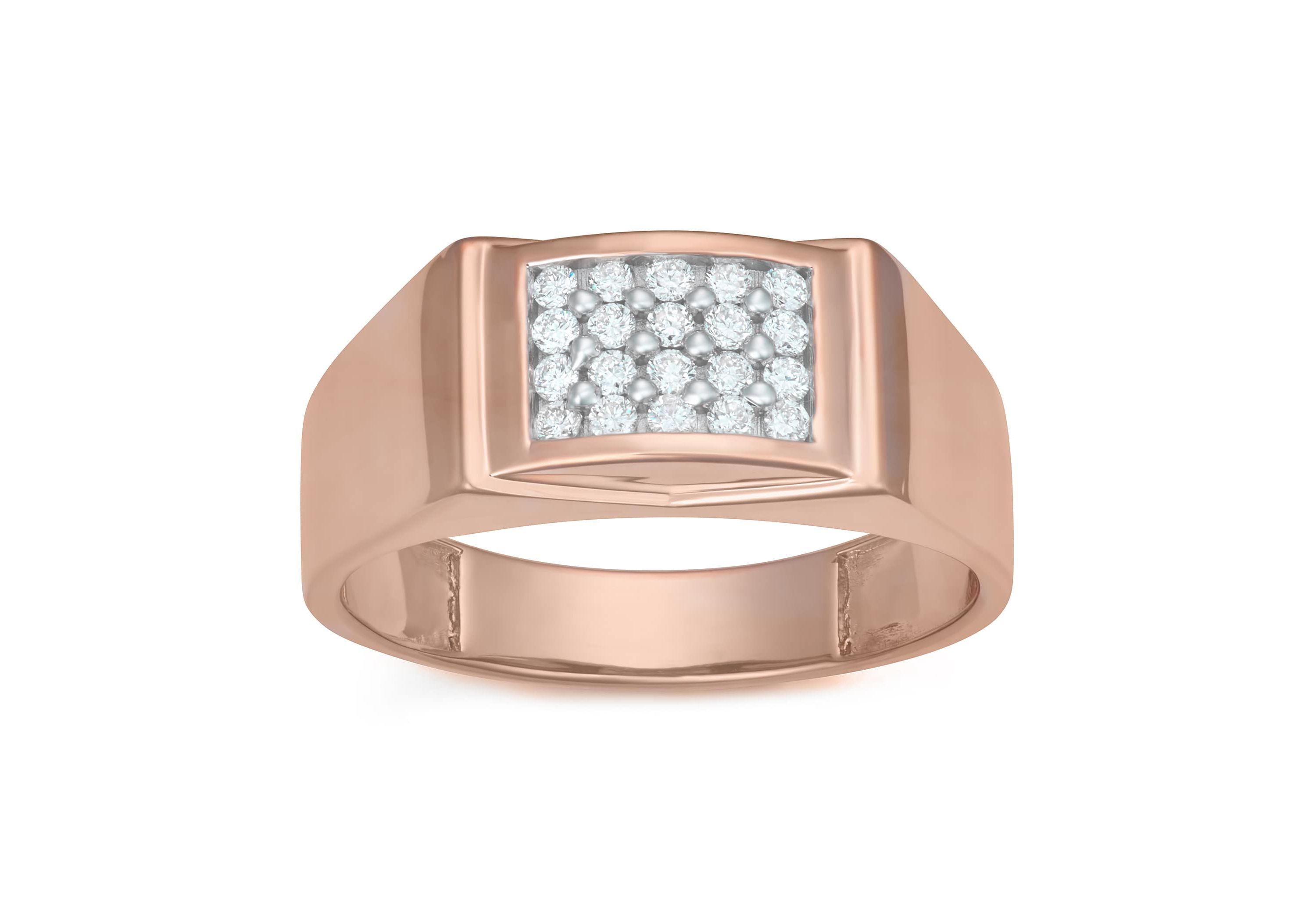 Lab Created 0.30CTTW DIAMOND MENS RING IN RGOS