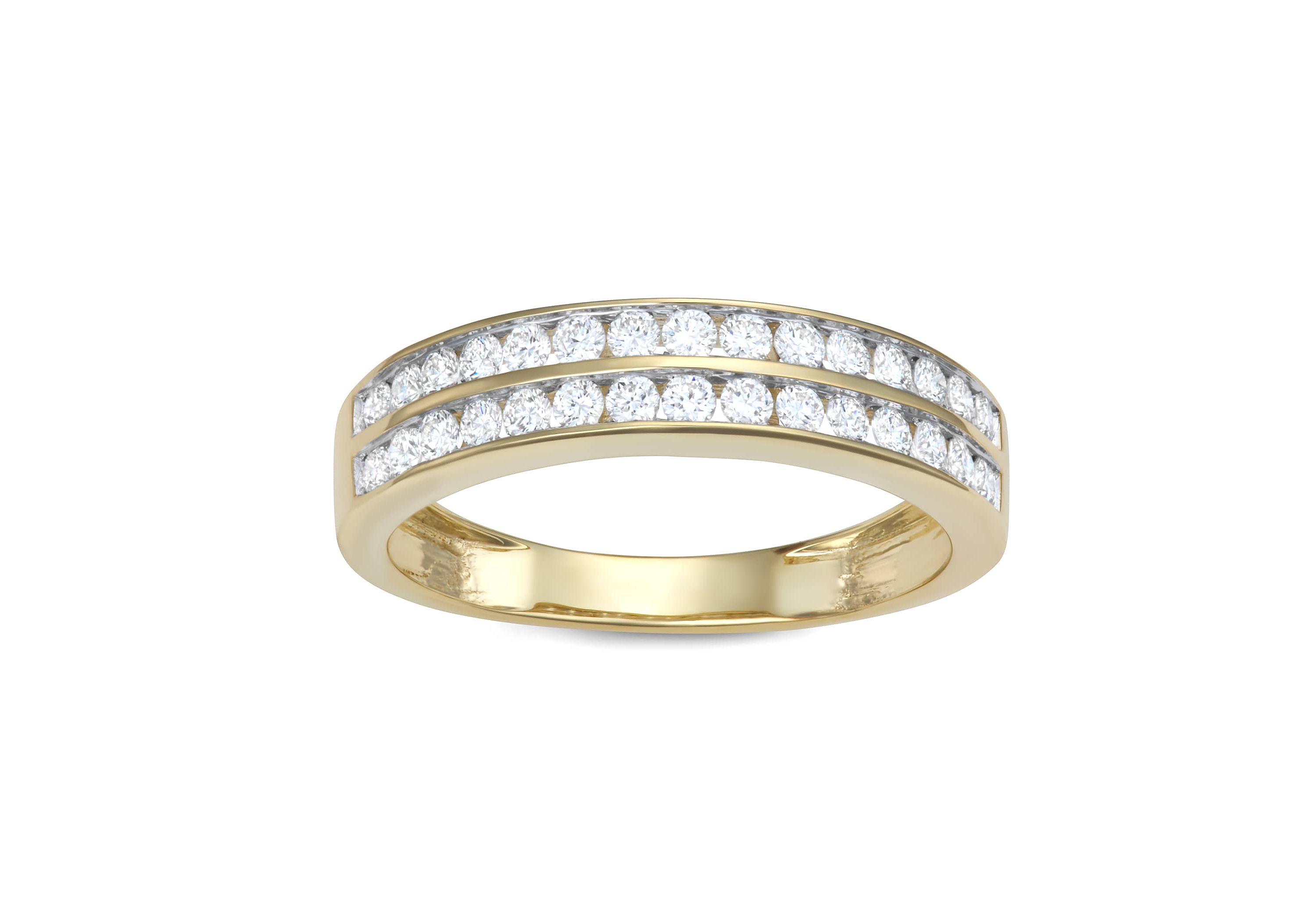 Lab Created 0.50 CTTW DIAMOND BAND IN 10KY