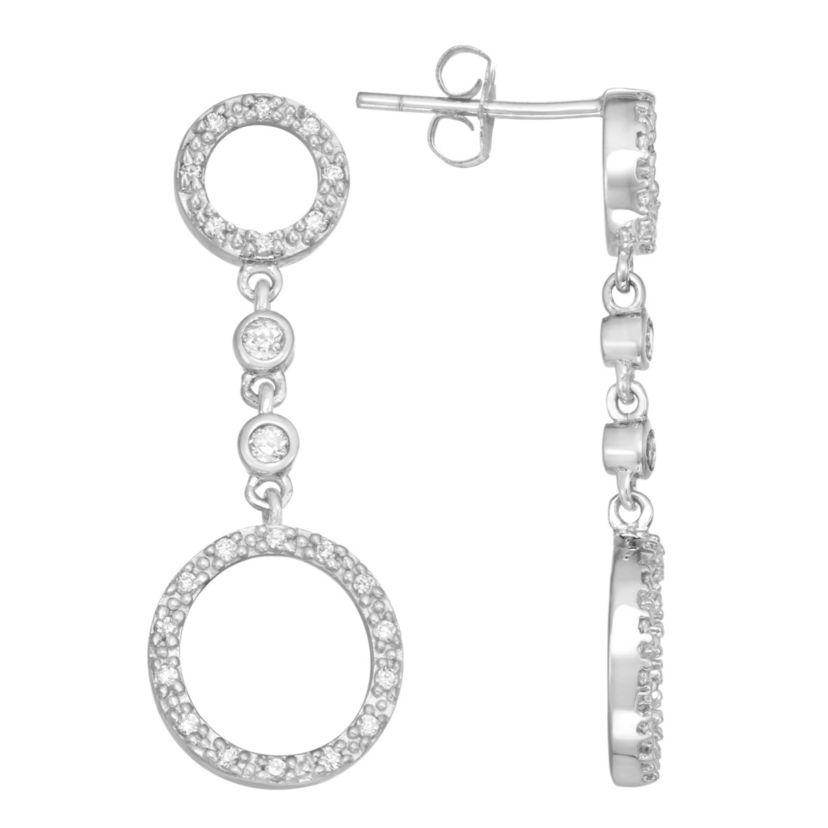 1/4 CTTWDiamond Dangling Earrings in 10KW